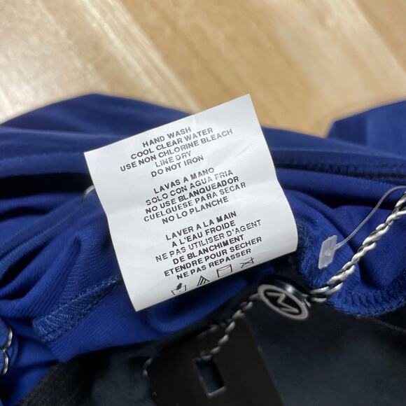 Magicsuit NWT Parker One Piece Swim Dress Navy Blue Size 16 Side Tie High Neck - Picture 8 of 12